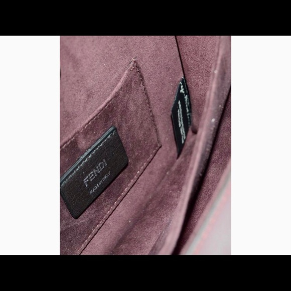 ❌SOLD❌  FENDI KAN SMALL BURGUNDY CALFSKIN MINI BAG - Picture 11 of 13